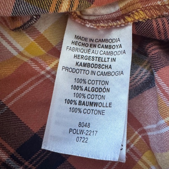 Legendary Whitetails Stockyards Plaid Flannel Shirt Lot Womens Medium Western - Picture 6 of 15